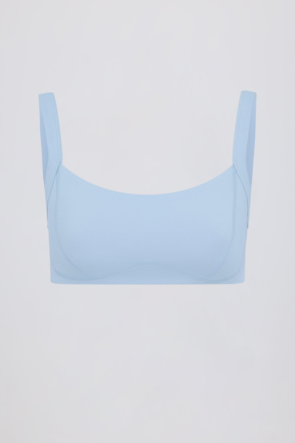 Soft Active Seam-detail Sports Bra In Sky