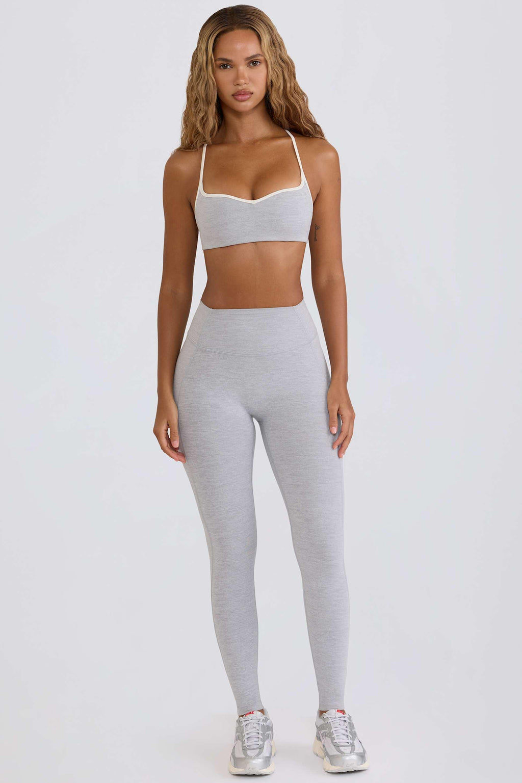 Soft Active Mid-rise Leggings In Grey
