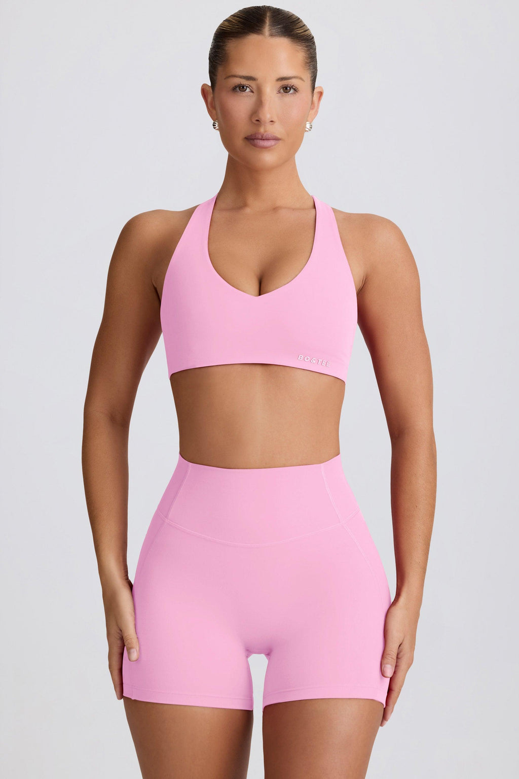 Soft Active Mini Shorts In Baby Pink
