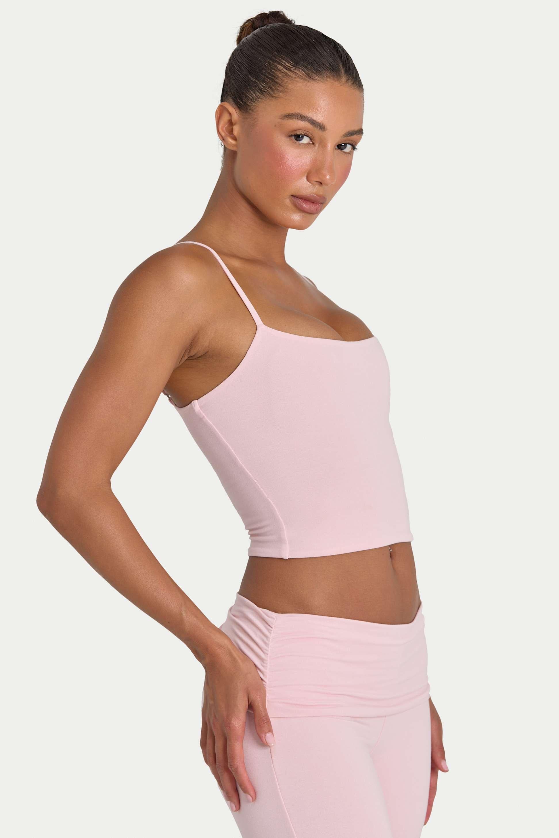 Buttercloud™ Crop Tank Top In Blush