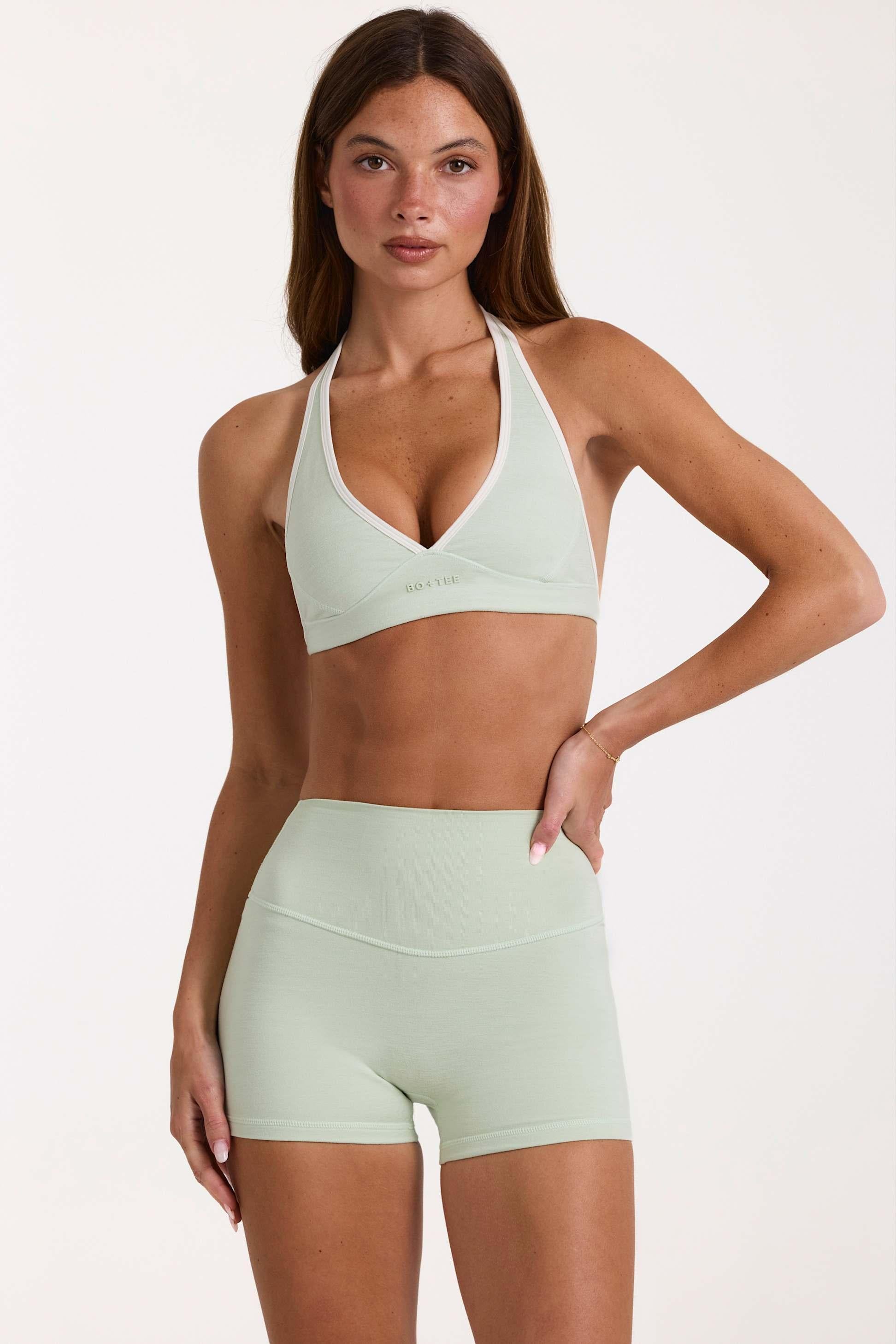 Soft Active Sports Bra In Pistachio