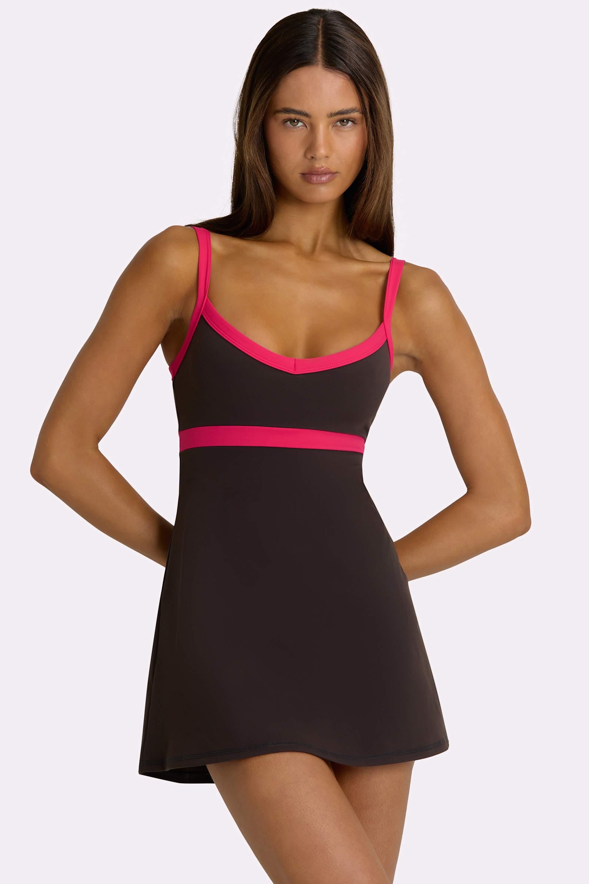 Soft Active Tennis Dress In Truffle