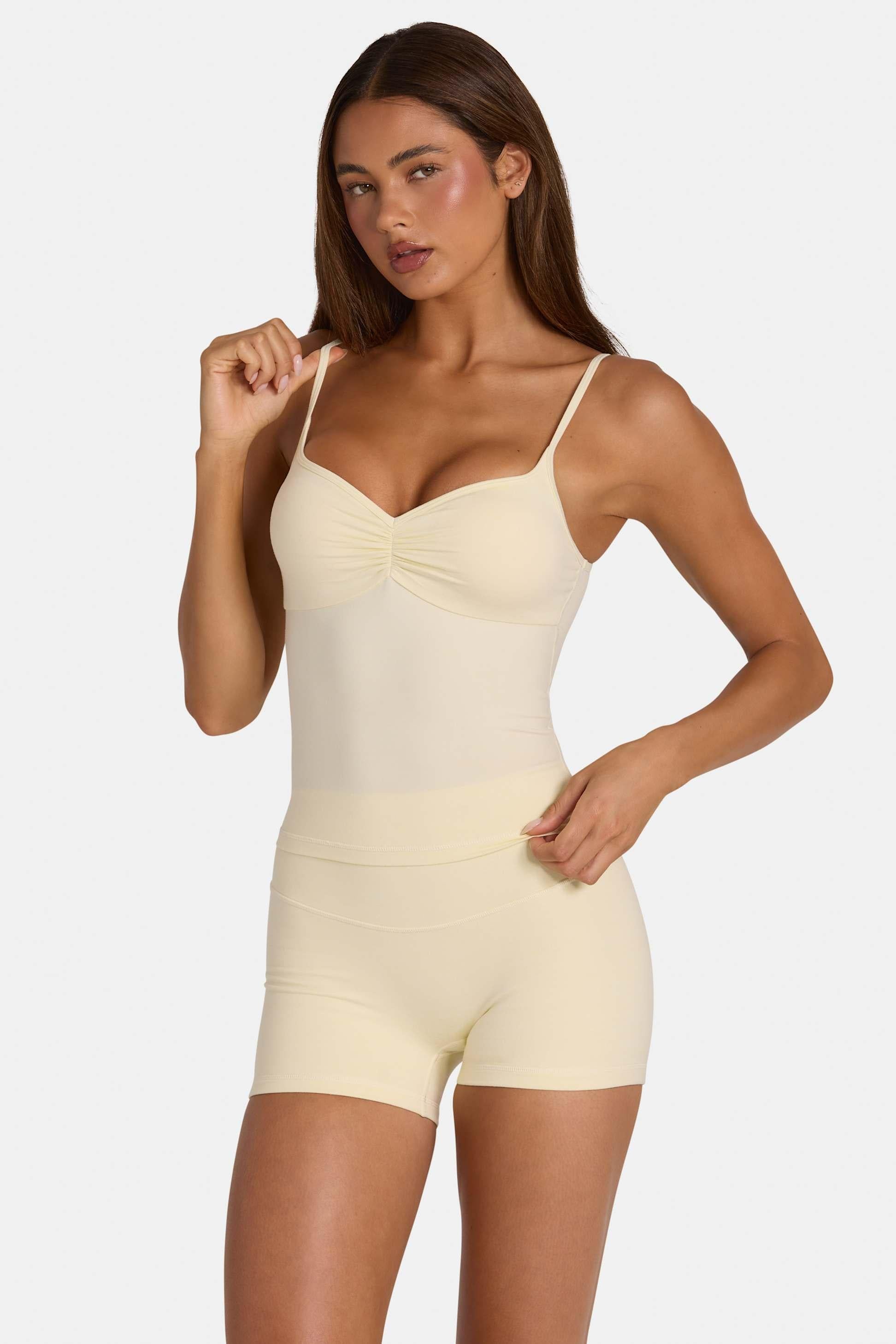 Soft Active Tank Top In Lemon Marl
