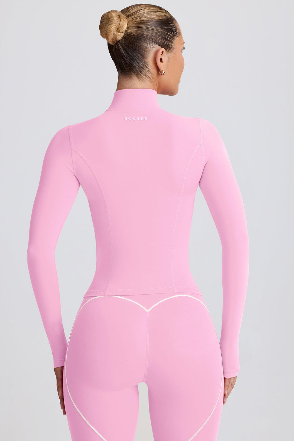 Soft Active Zip-up Jacket In Baby Pink
