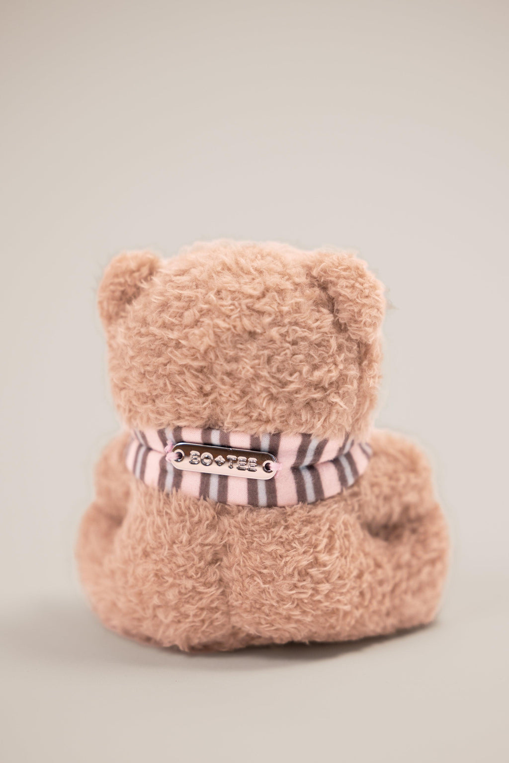 Teddy Keychain In Chestnut Stripe