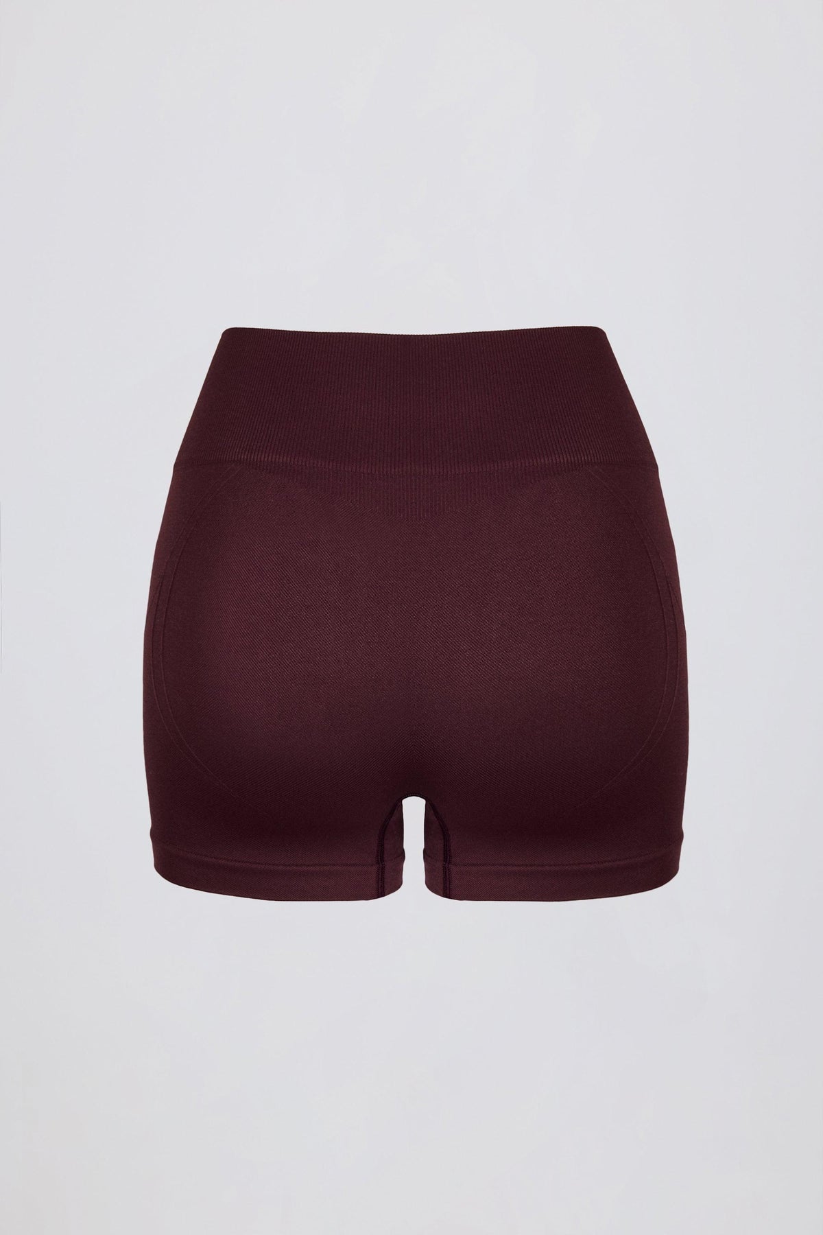 Super Sculpt Seamless Mini Shorts In Burgundy
