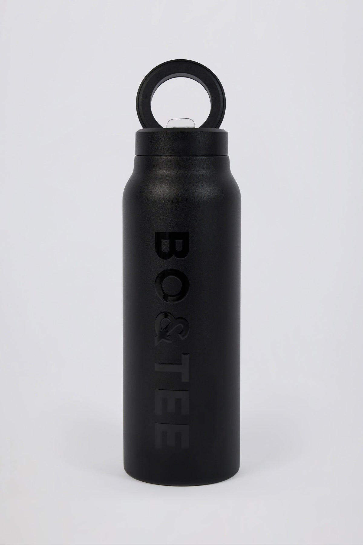 마그네틱 보온-보냉 스테인리스 스틸 물병, 블랙