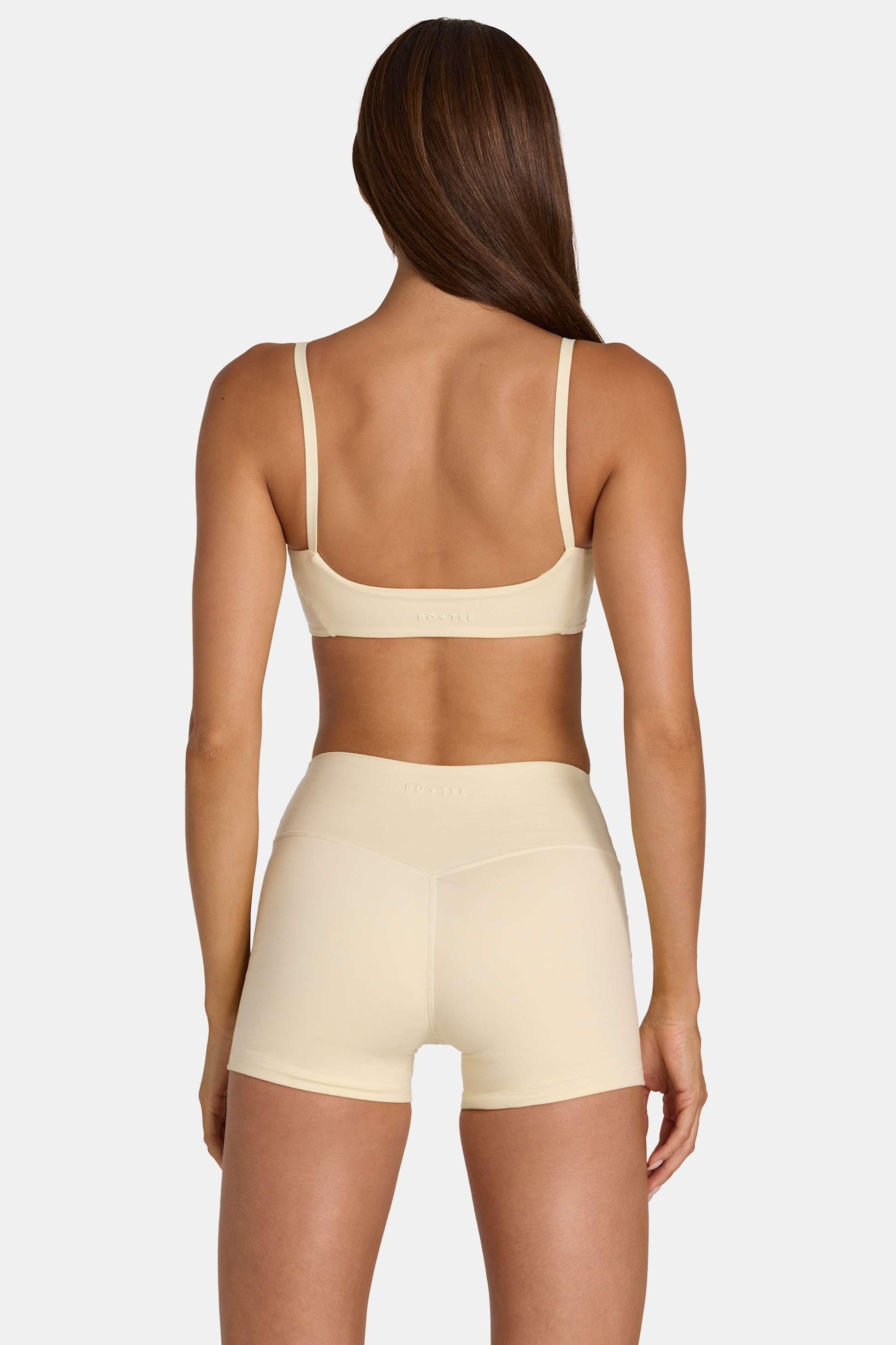 Soft Active Low-impact Sports Bra In Lemon Marl