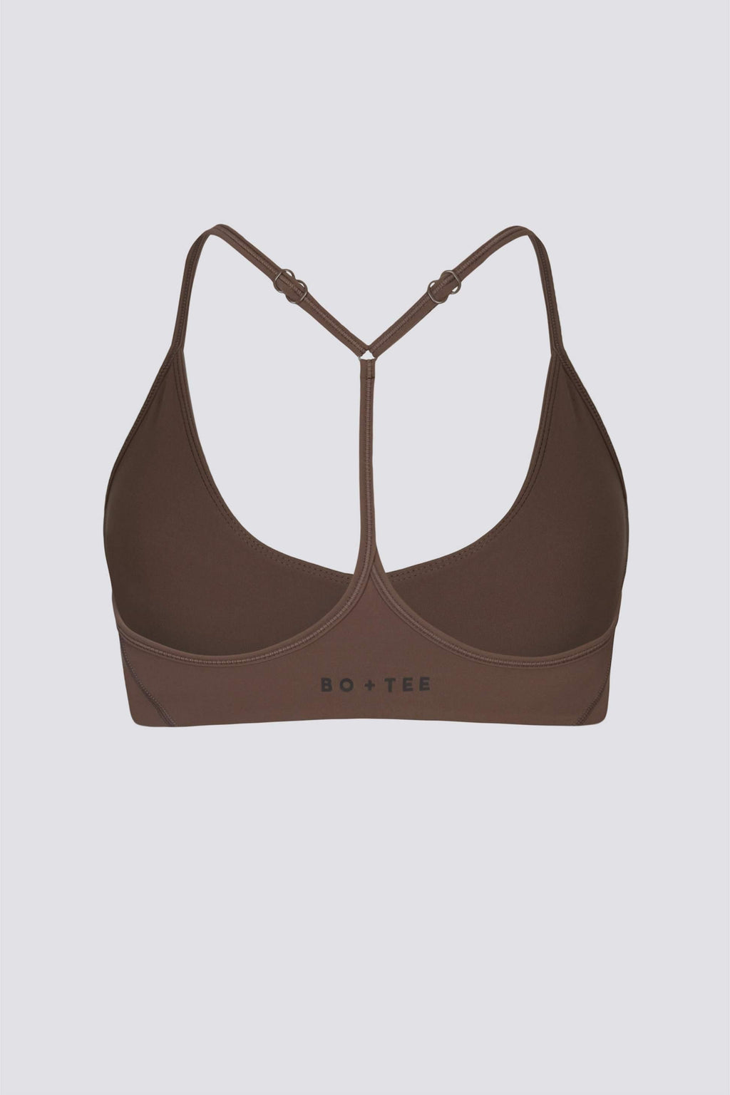 Soft Active Racerback Sports Bra In Cocoa