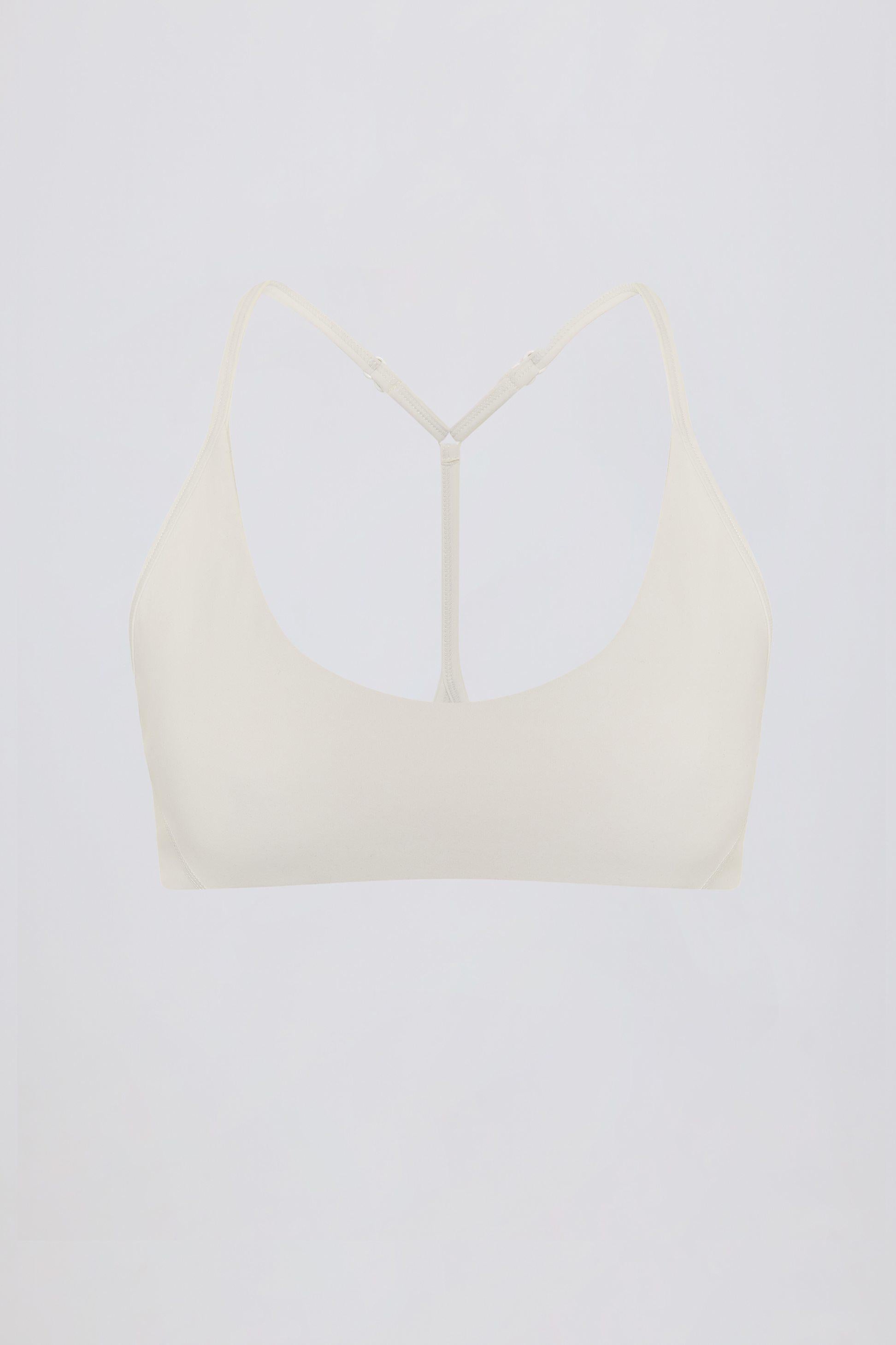 Soft Active Racerback Sports Bra In Oat