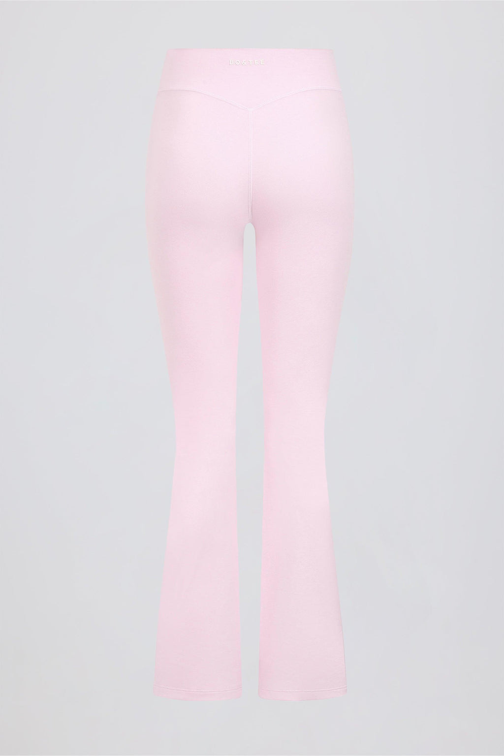 Brushed Jersey Ruched Flared Trousers In Bloom