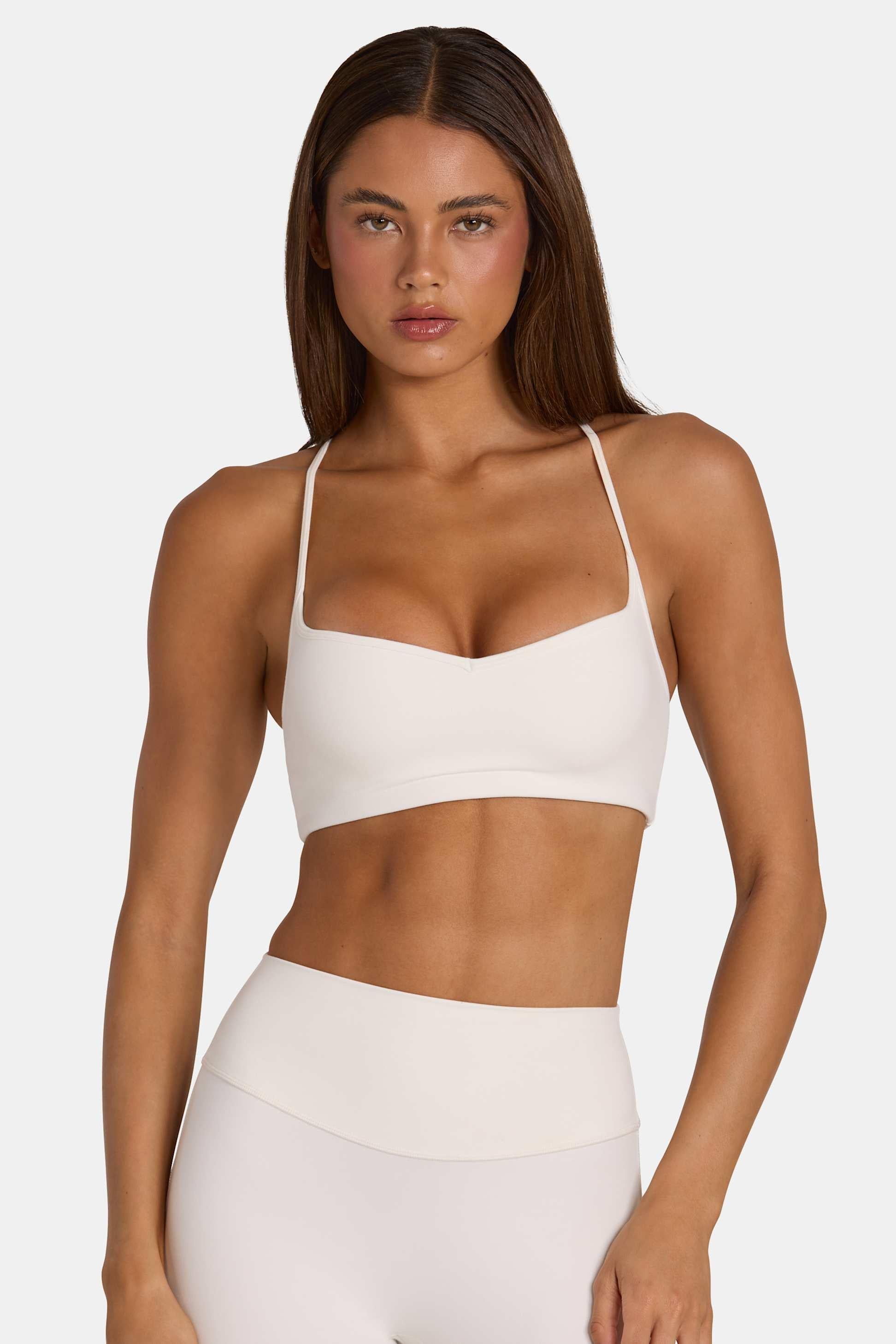 Soft Active Low-impact Sports Bra In Coconut