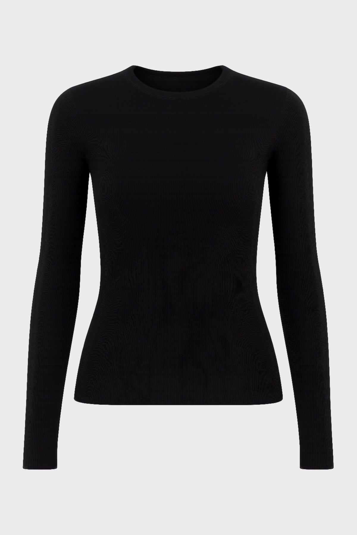 Thermal Long Sleeve Top In Black