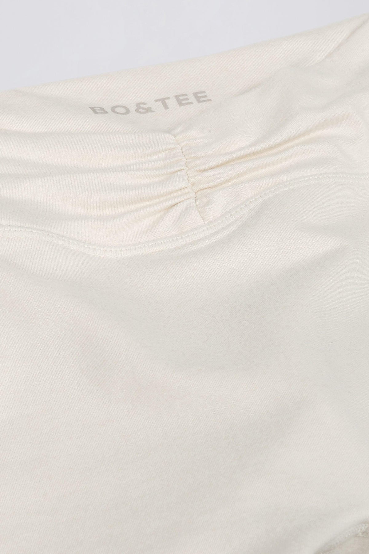 Ruched Mini Shorts In Vanilla