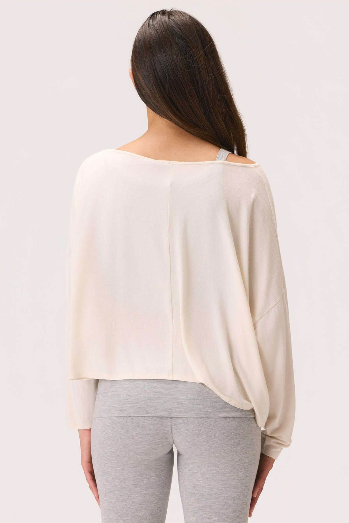 Buttercloud™ Slouchy Off-shoulder Top In Coconut