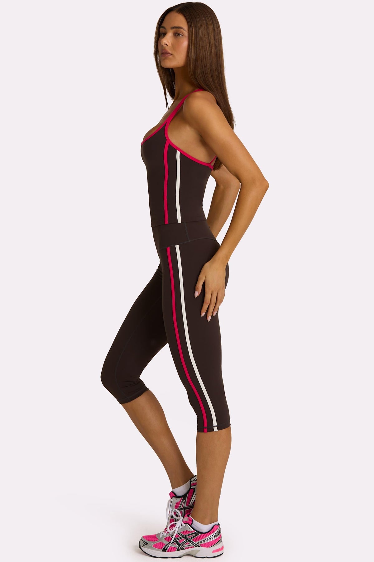 Soft Active Capri Leggings In Truffle