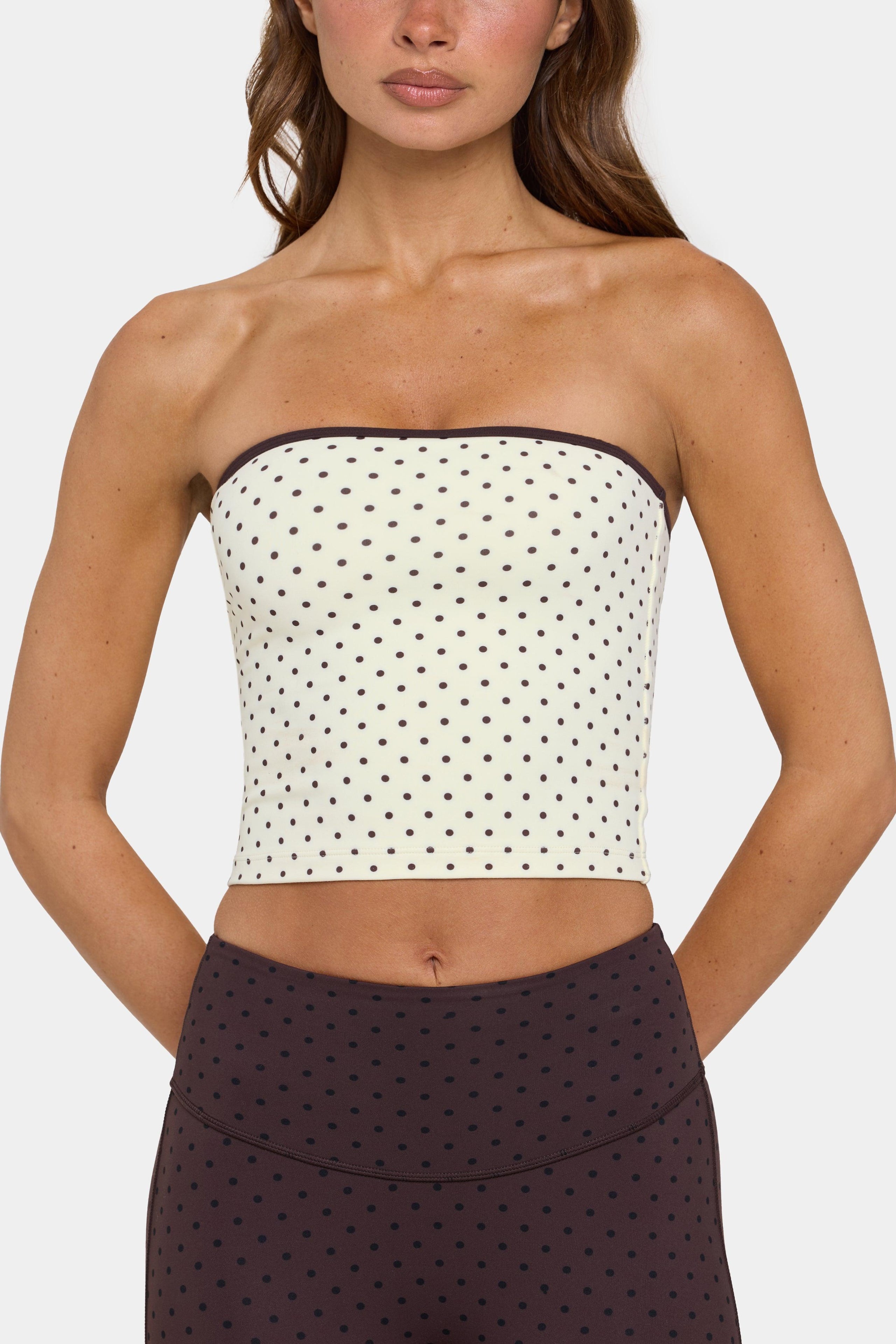 Soft Active Bandeau Top In Cookie Butter
