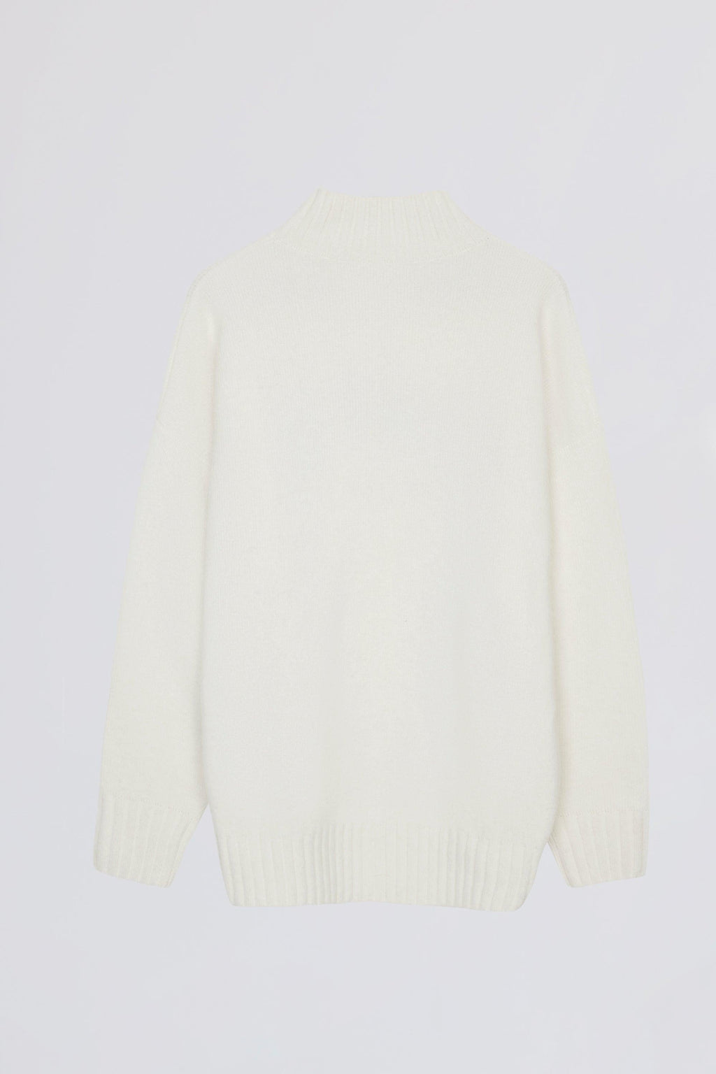 Soft Knit Oversized Jumper In Coconut