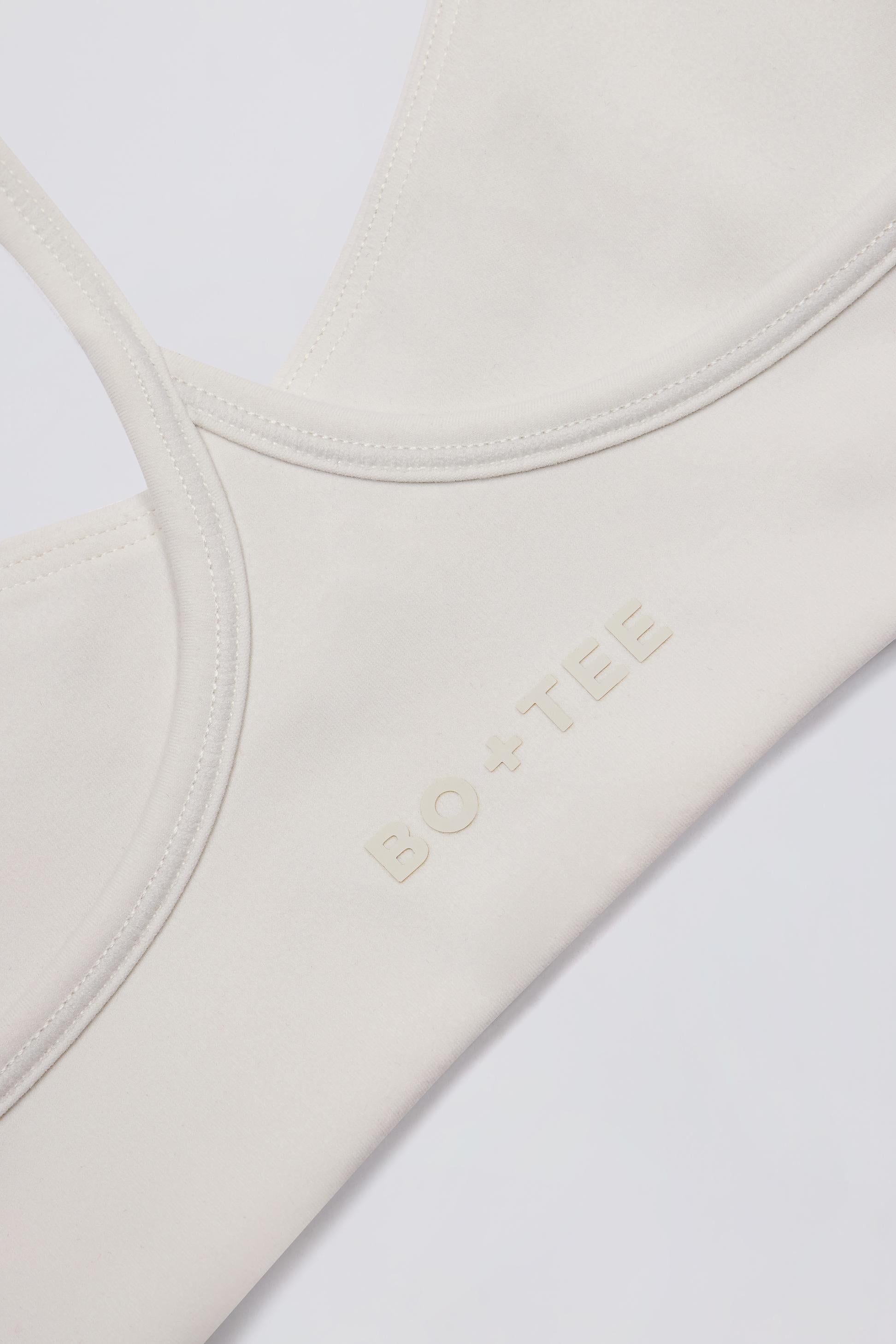 Soft Active Racerback Sports Bra In Oat