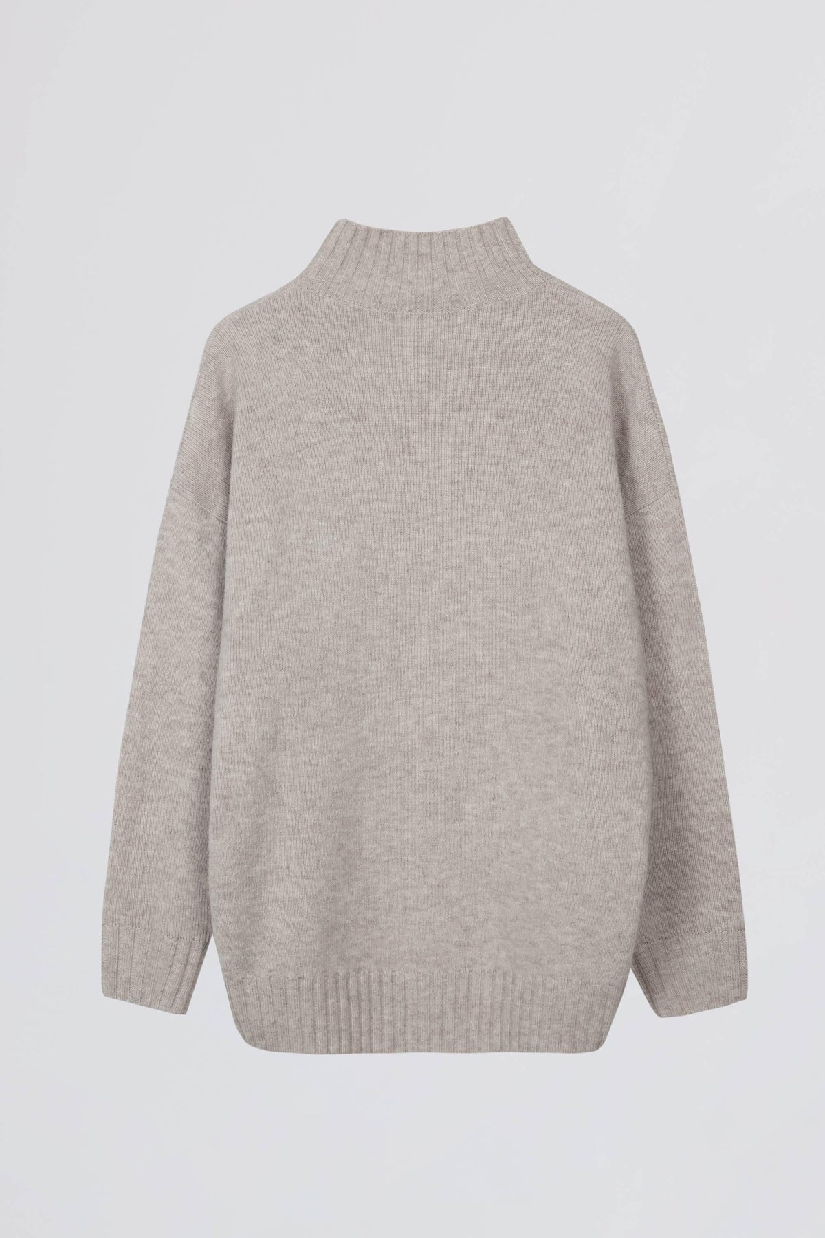 Soft Knit Oversized Jumper In Oatmeal