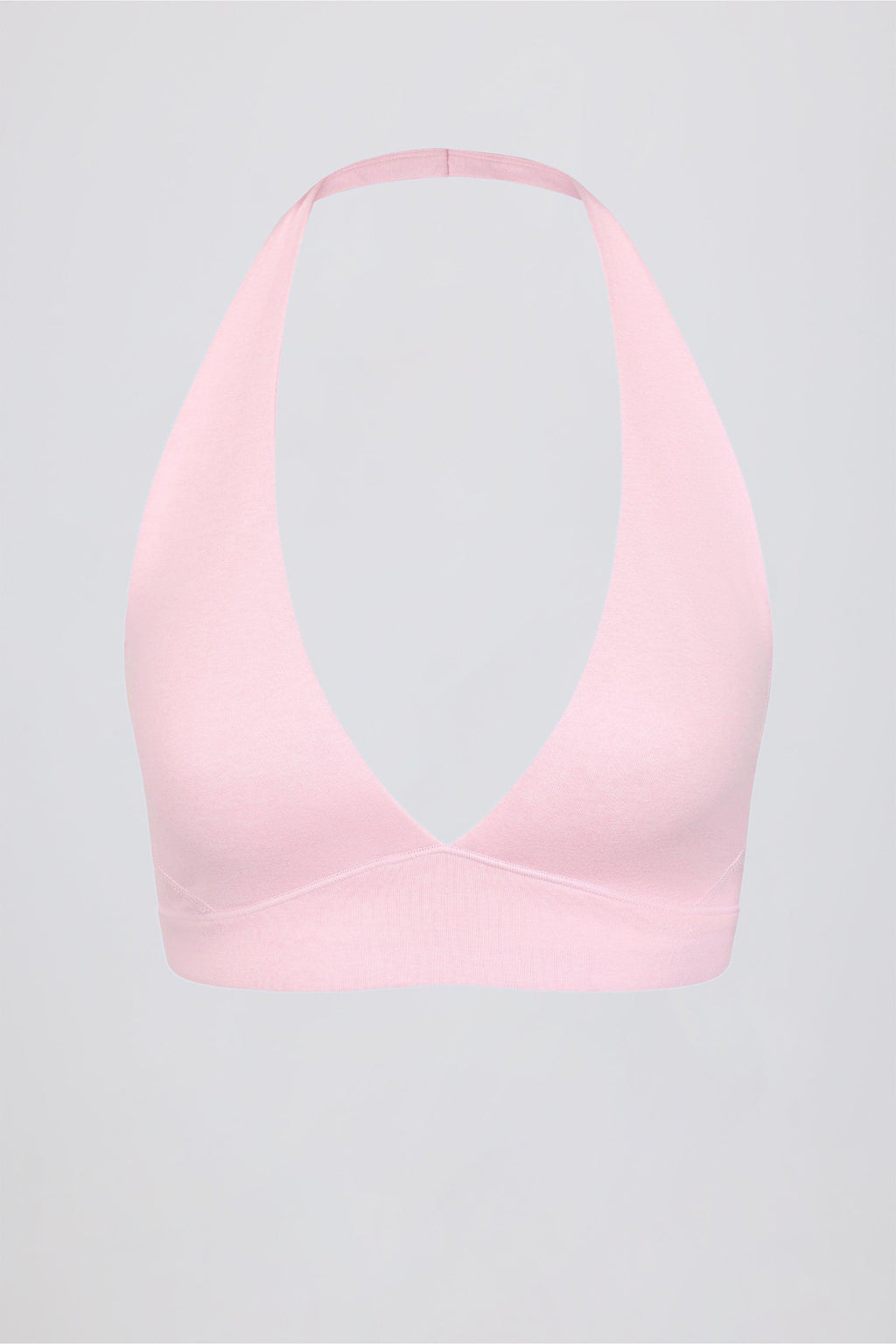 Brushed Jersey V-neck Sports Bra In Bloom