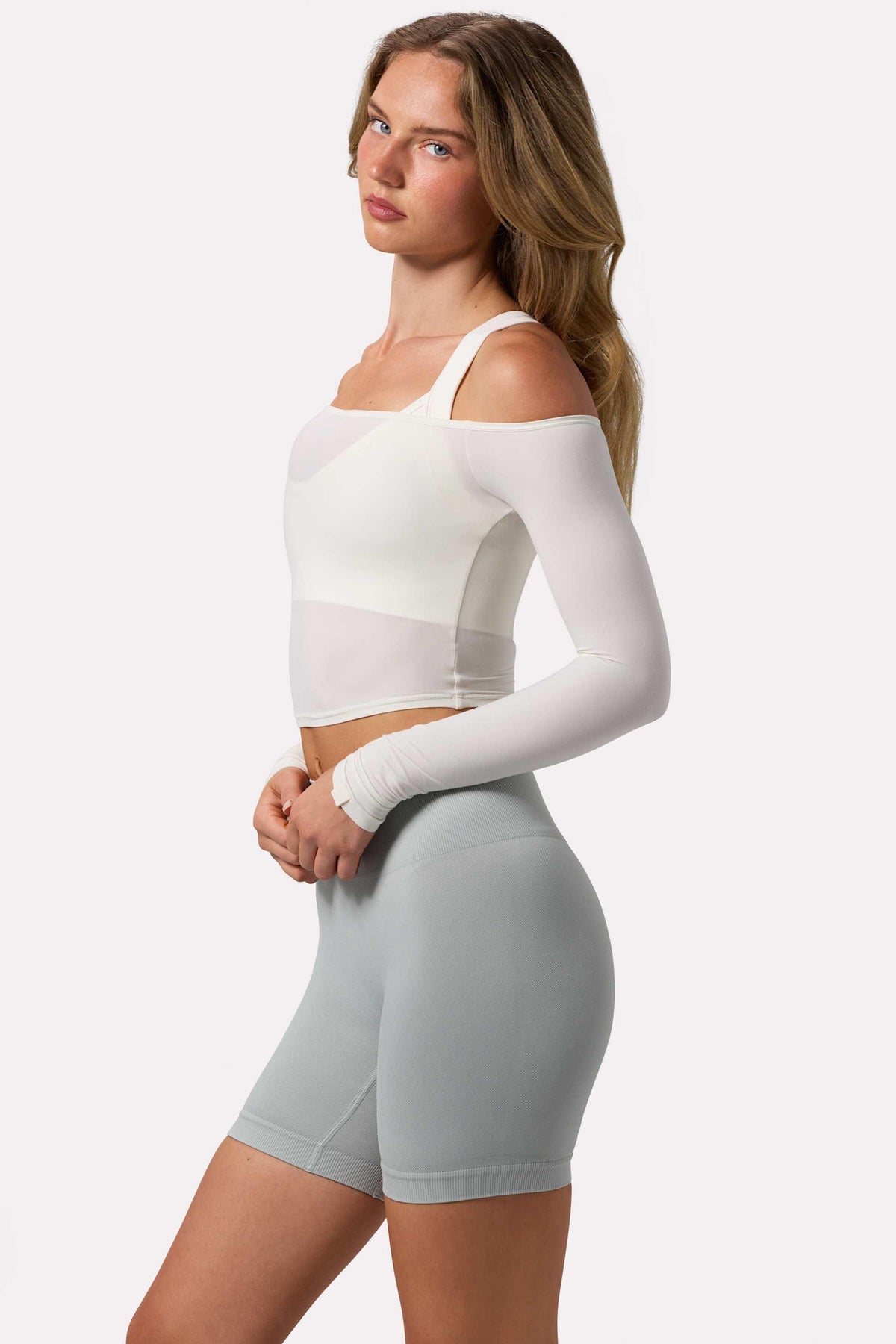 Super Sculpt Seamless Biker Shorts In Grey