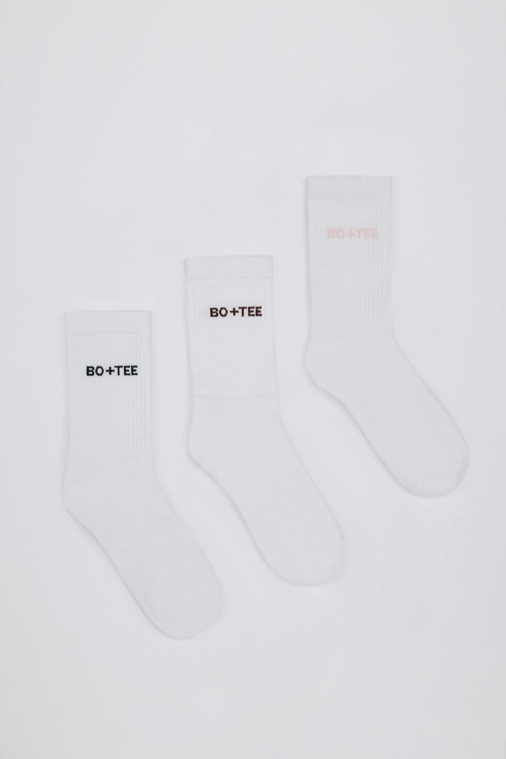 리브드 크루 양말 번들 (핑크/네이비/버건디)