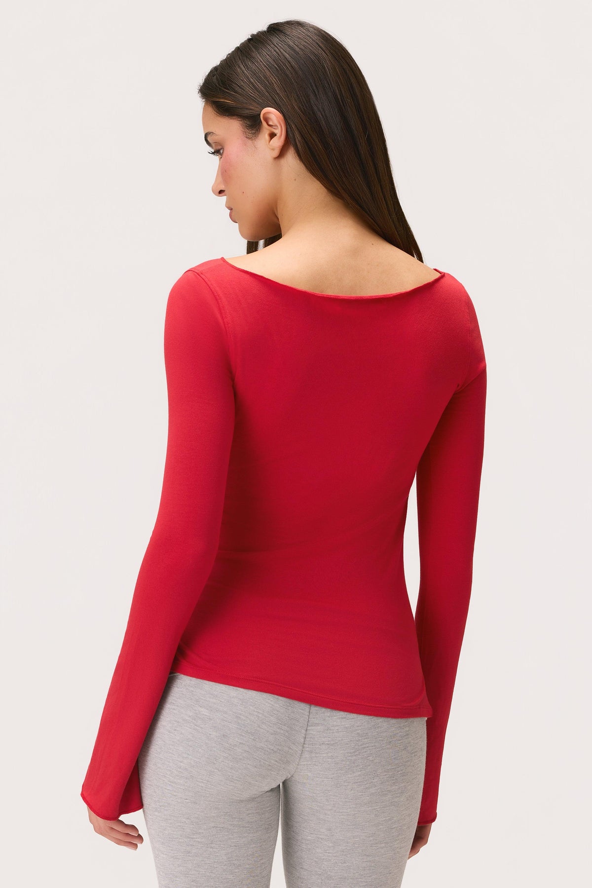 Buttercloud™ Long Sleeve Top In Chilli