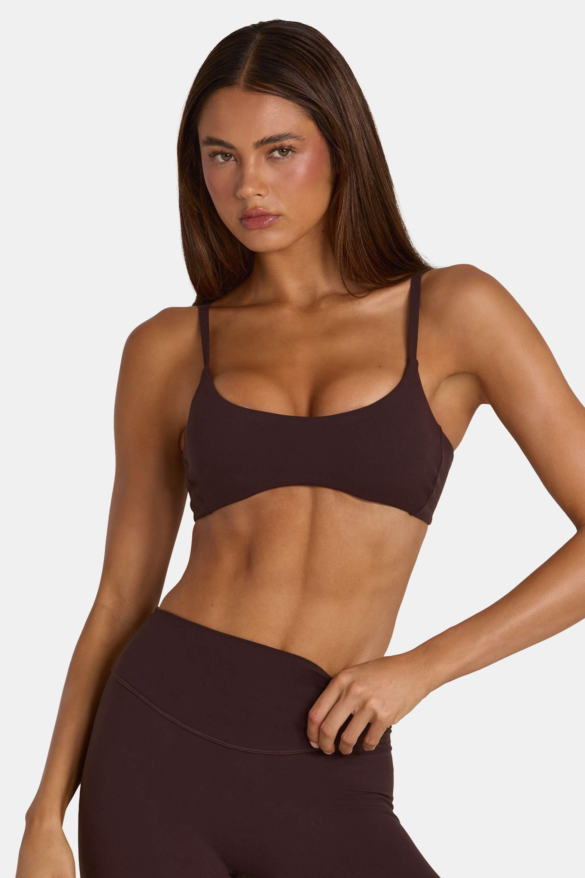 Soft Active Low-impact Sports Bra In Espresso