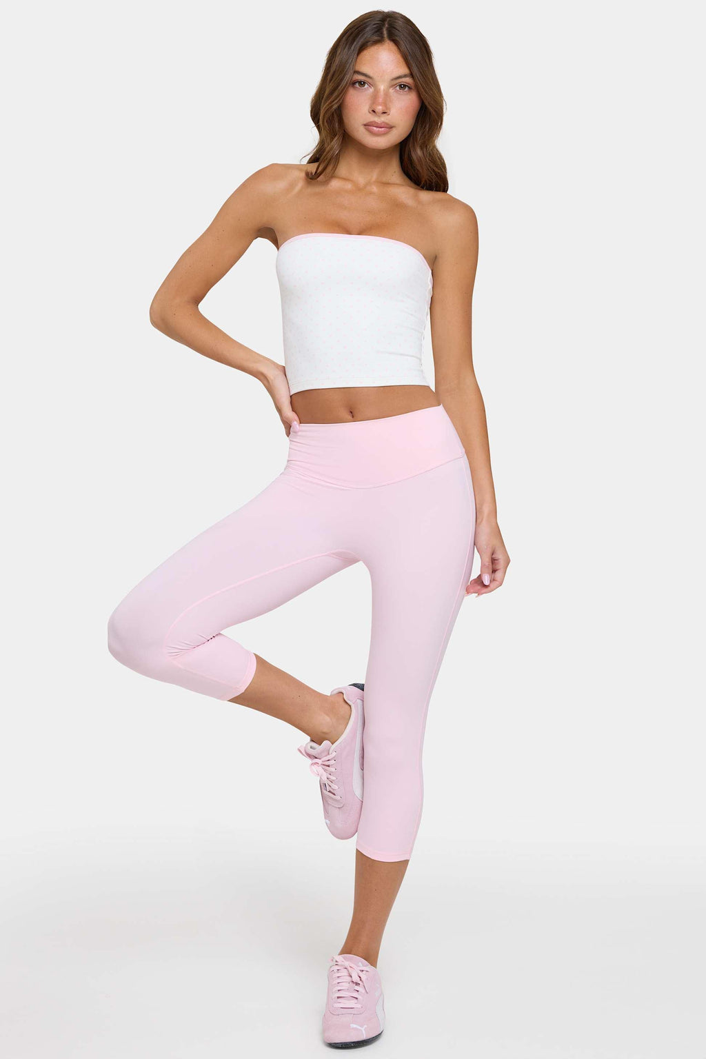 Soft Active Capri Leggings In Sorbet