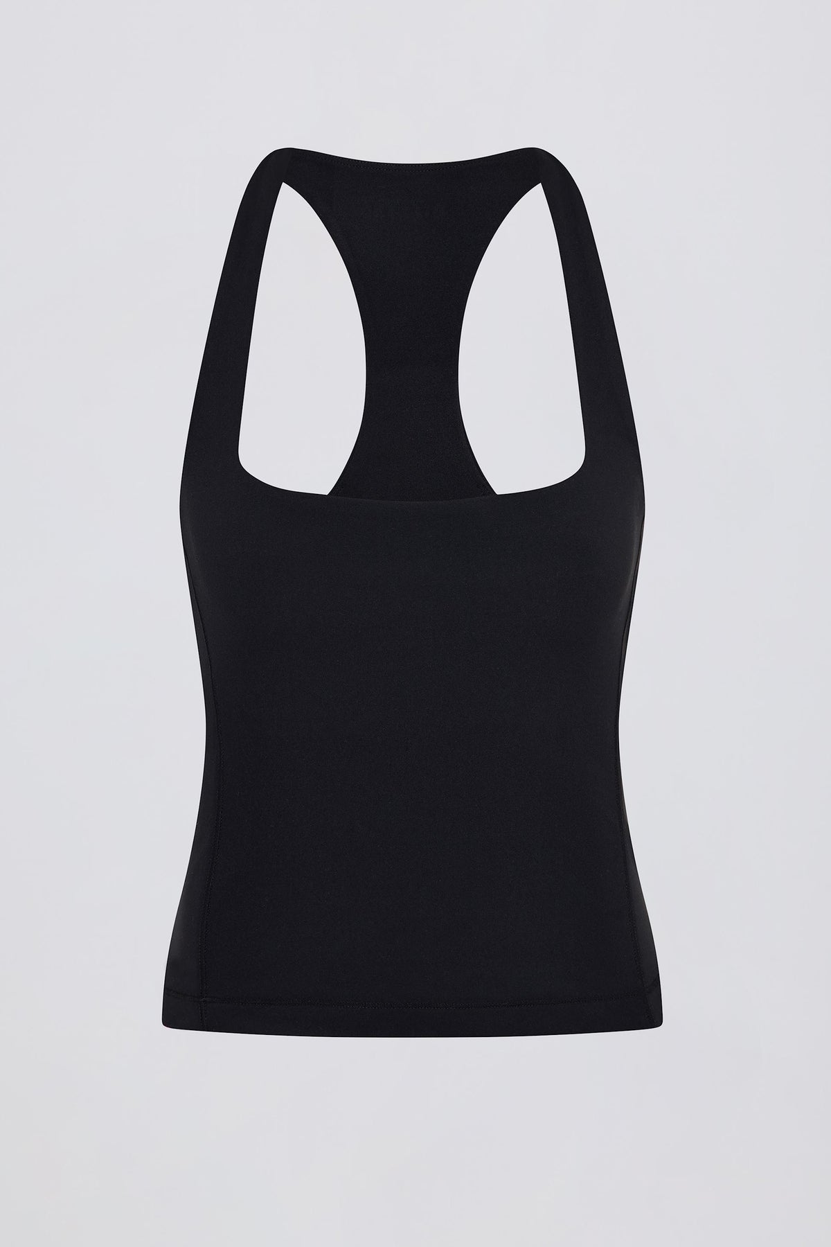 Soft Active Racerback Tank Top In Black