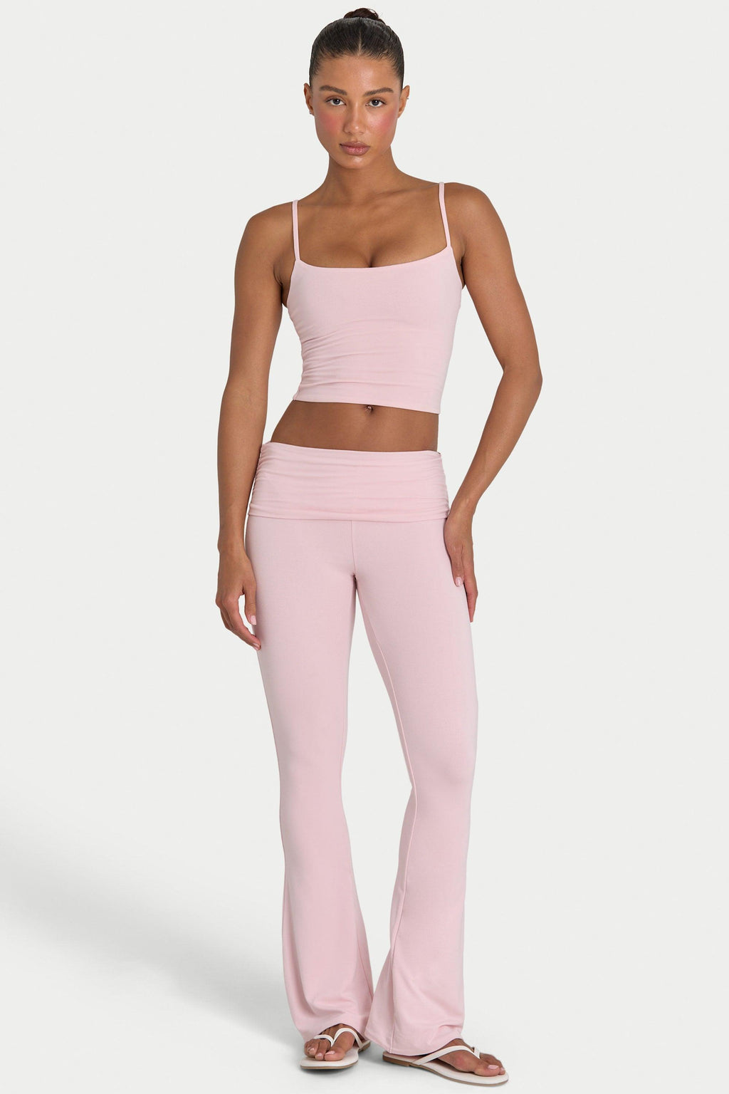 Buttercloud™ Crop Tank Top In Blush