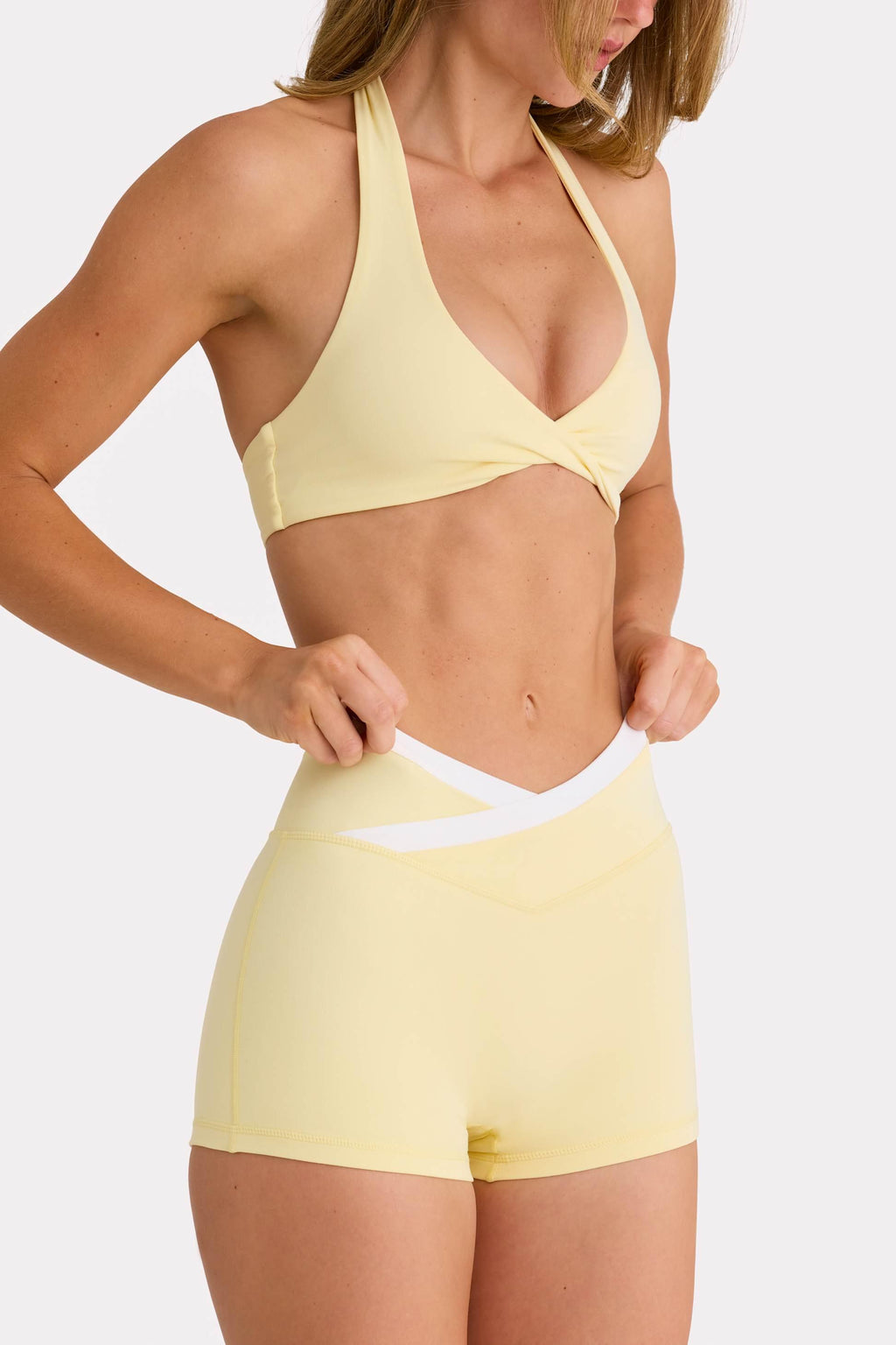 Soft Active Sports Bra In Lemon