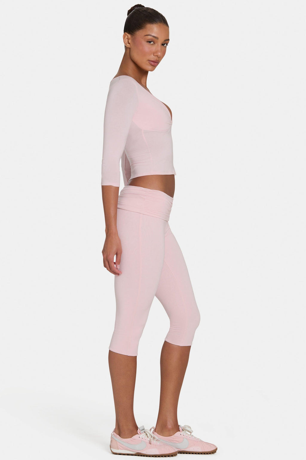 Buttercloud™ Capri Leggings In Blush