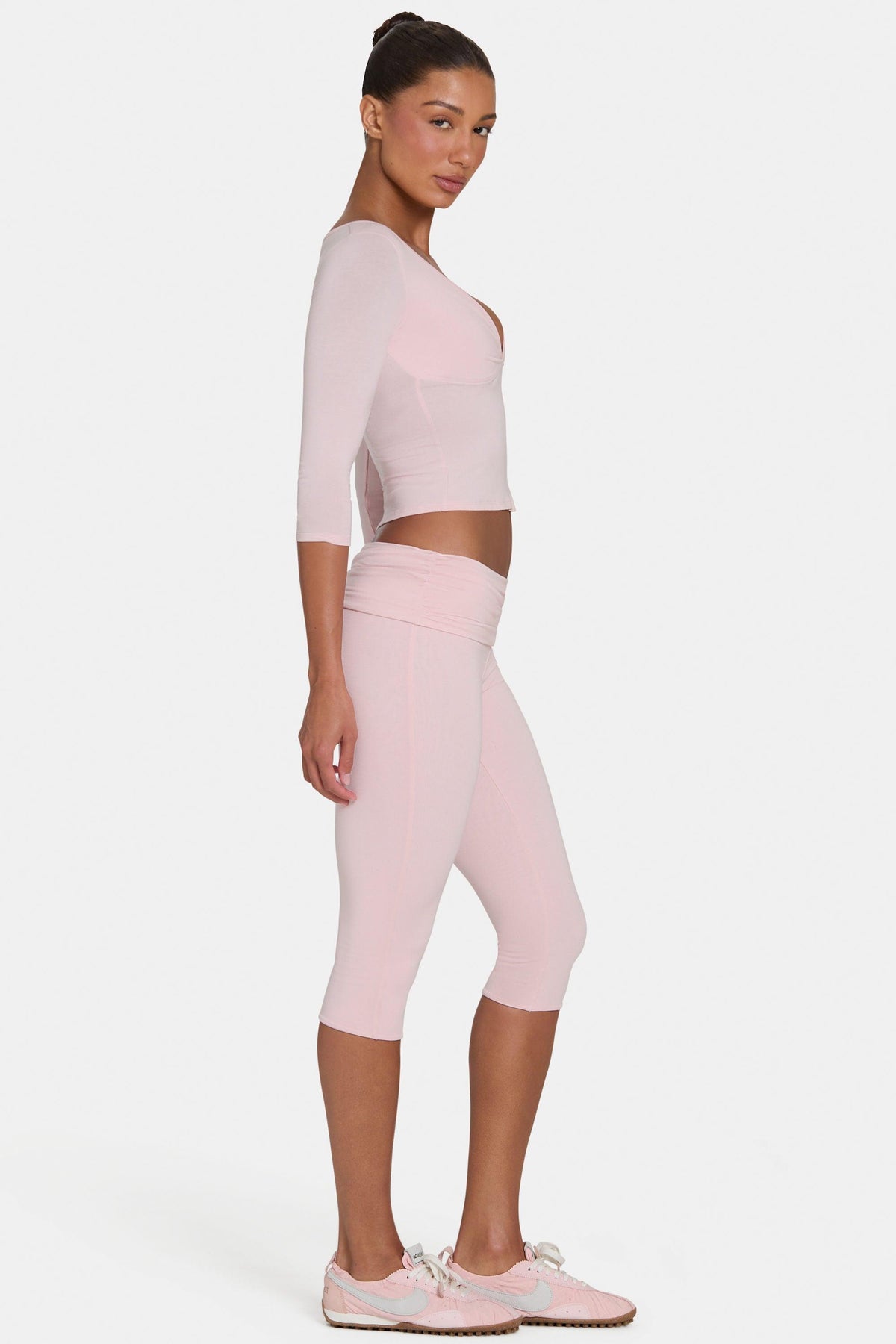 Buttercloud™ Capri Leggings In Blush