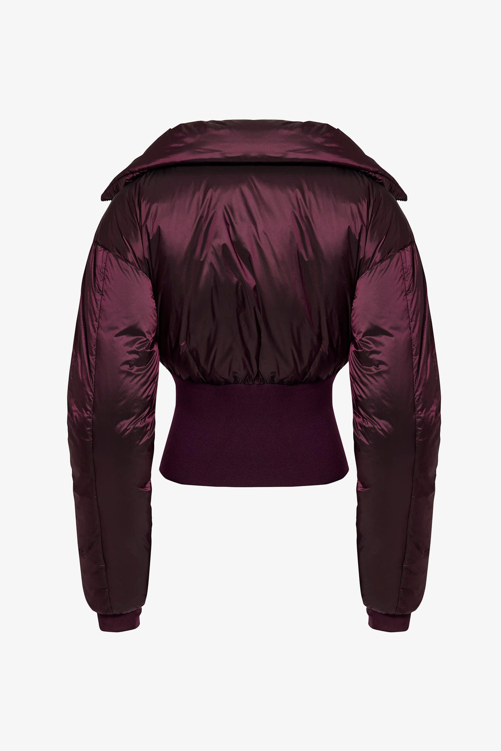 Waterproof Layered Ski Jacket In Burgundy