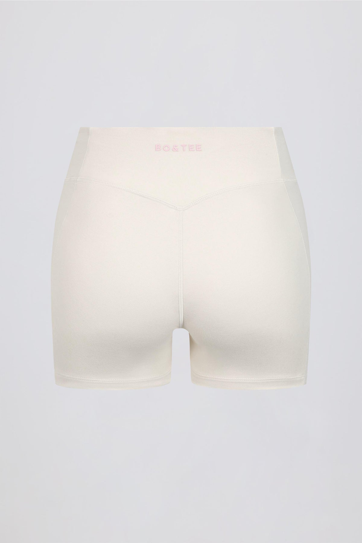 Ruched Mini Shorts In Vanilla