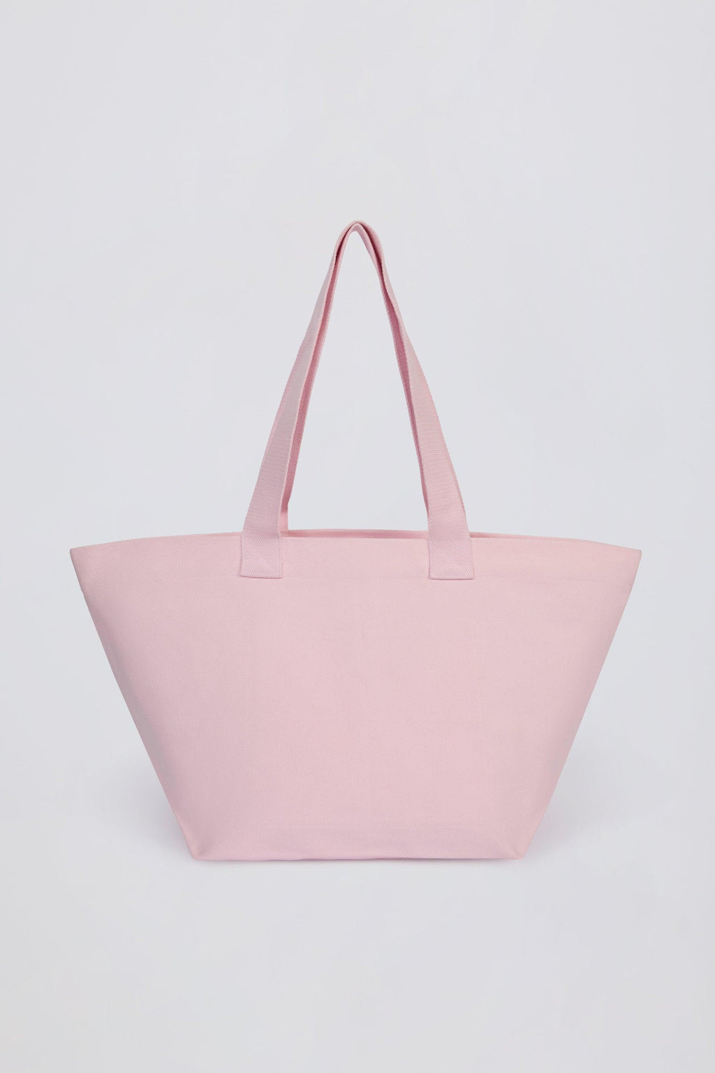 Oversized Tote Bag In Powder Pink