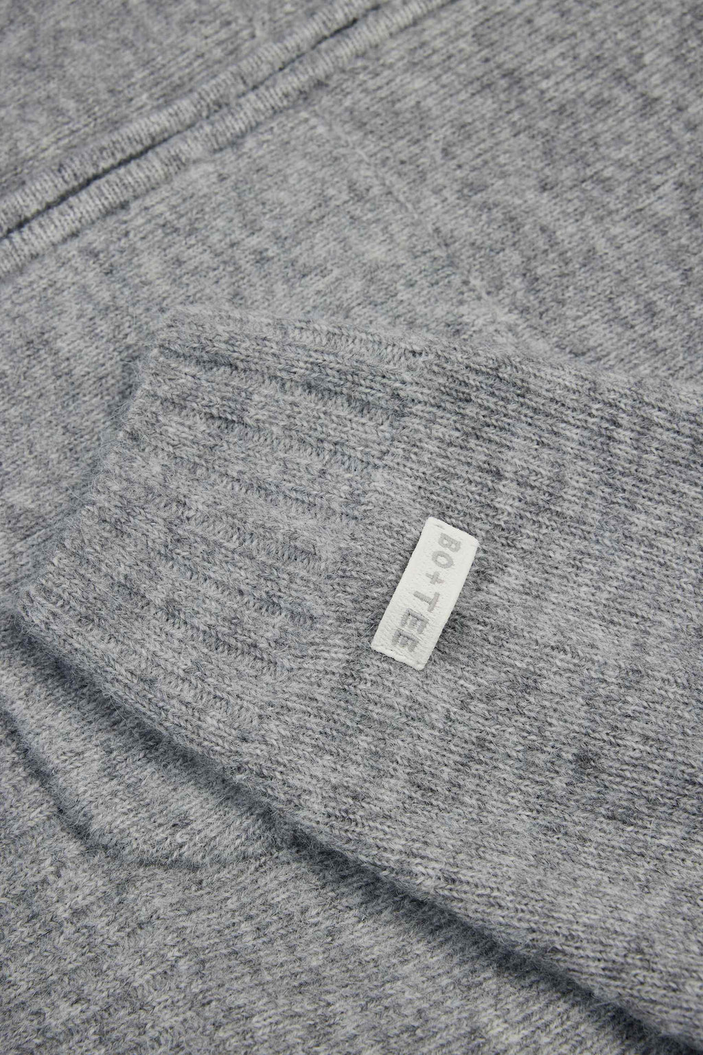 Soft Knit Zip-up Cropped Hoodie In Grey