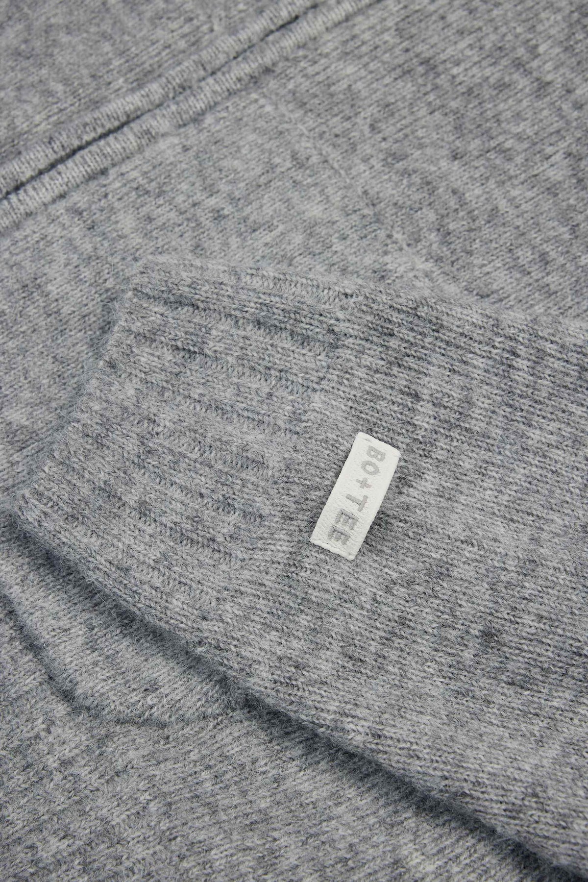 Soft Knit Zip-up Cropped Hoodie In Grey