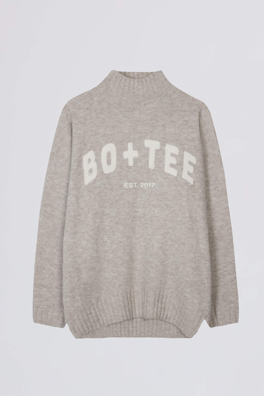 Soft Knit Oversized Jumper In Oatmeal
