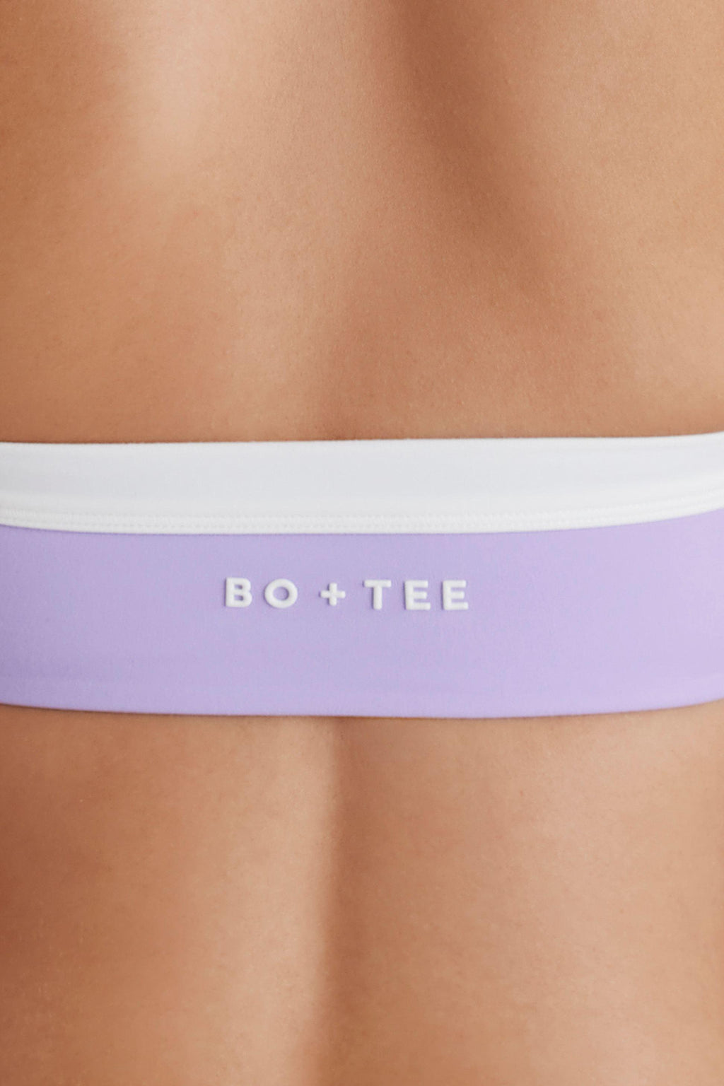 Soft Active Twist-front Halterneck Sports Bra In Lavender