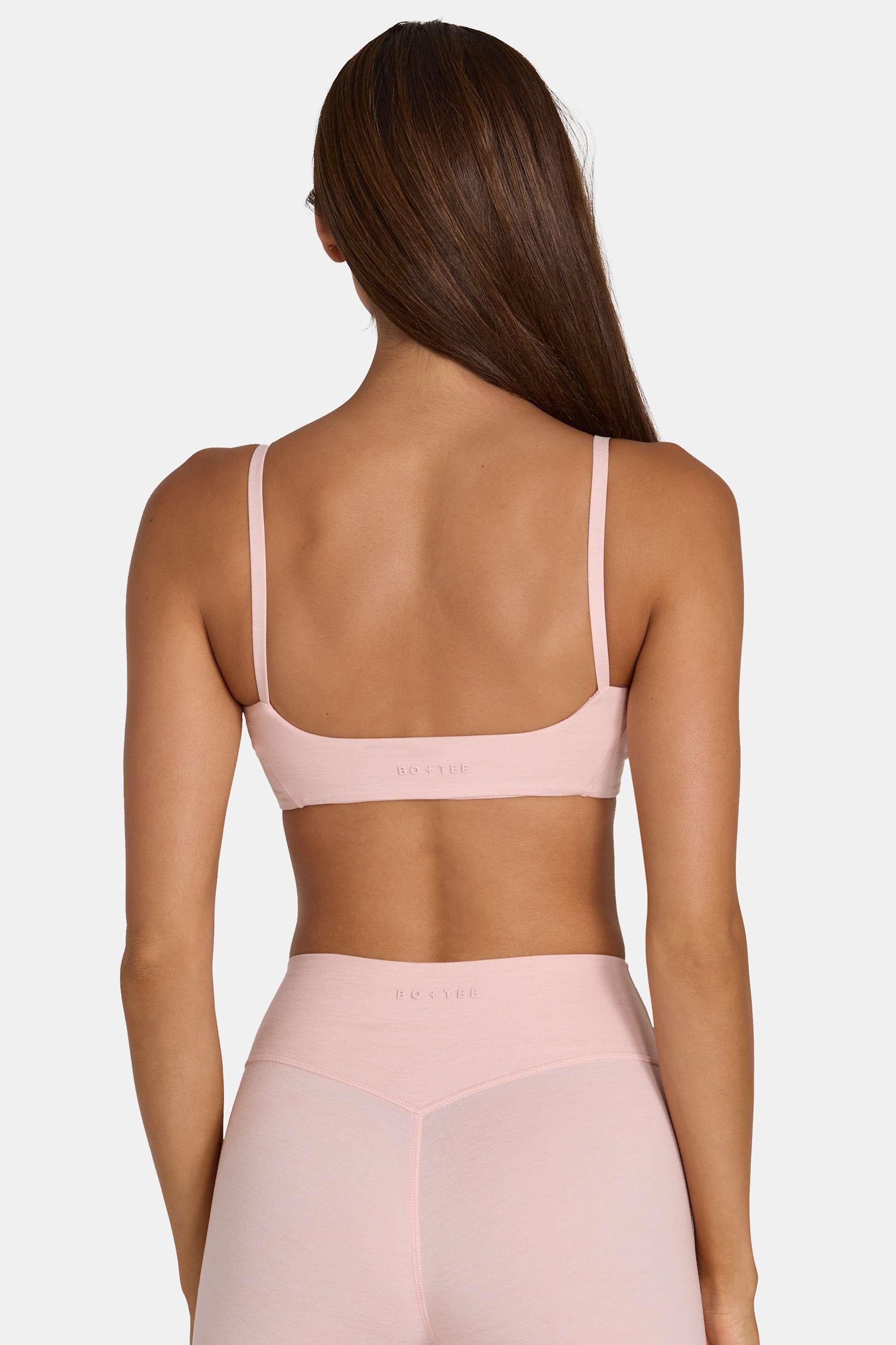 Soft Active Low-impact Sports Bra In Blush Marl