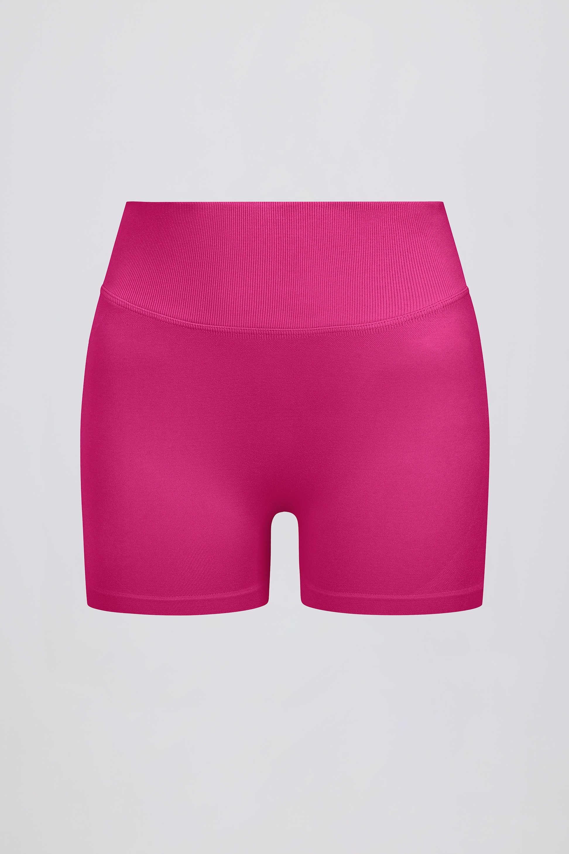 Define Luxe Mini Shorts In Berry