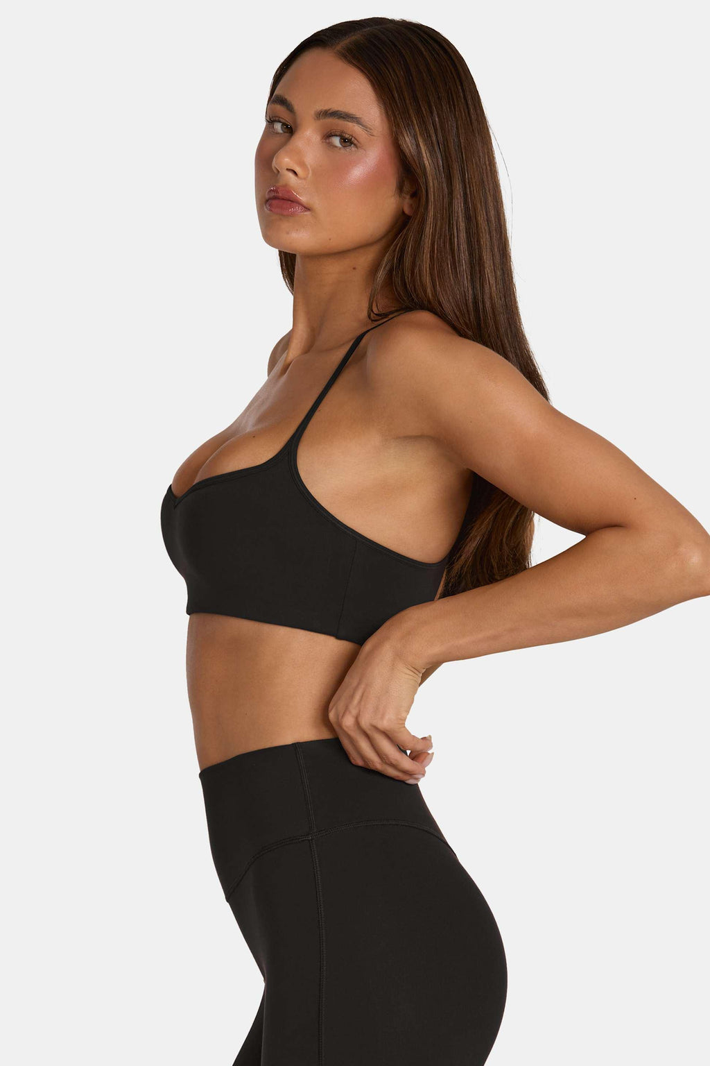 Soft Active Low-impact Sports Bra In Black