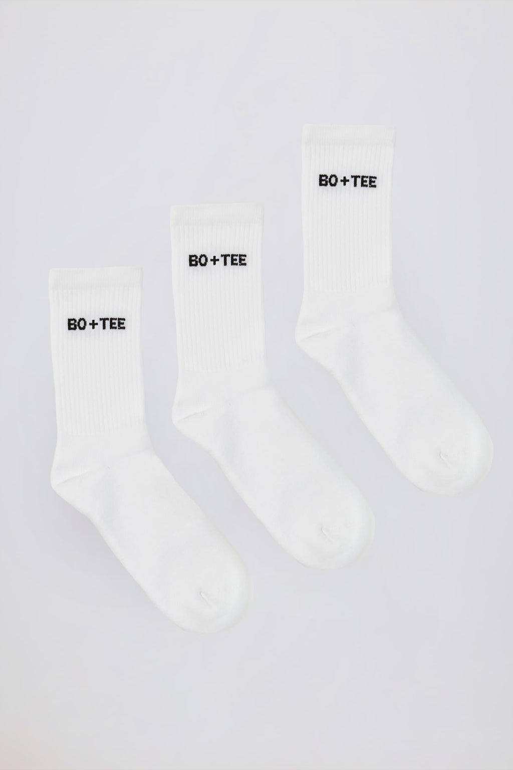 리브드 크루 양말 번들 화이트