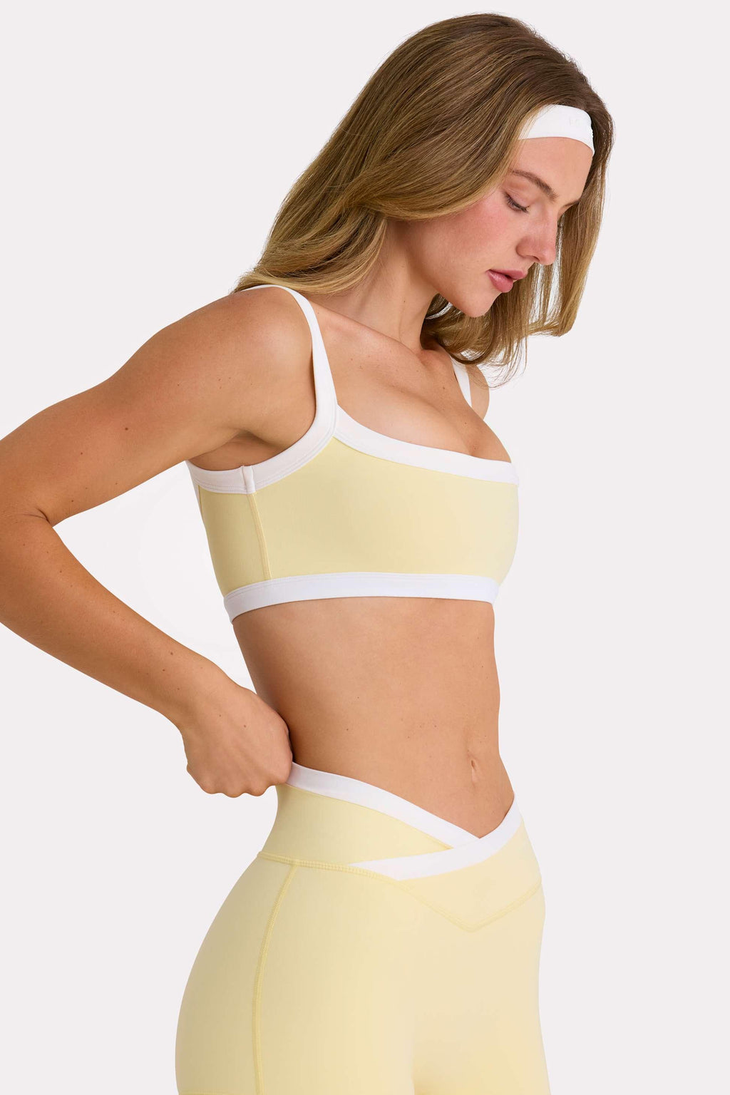 Soft Active Sports Bra In Lemon