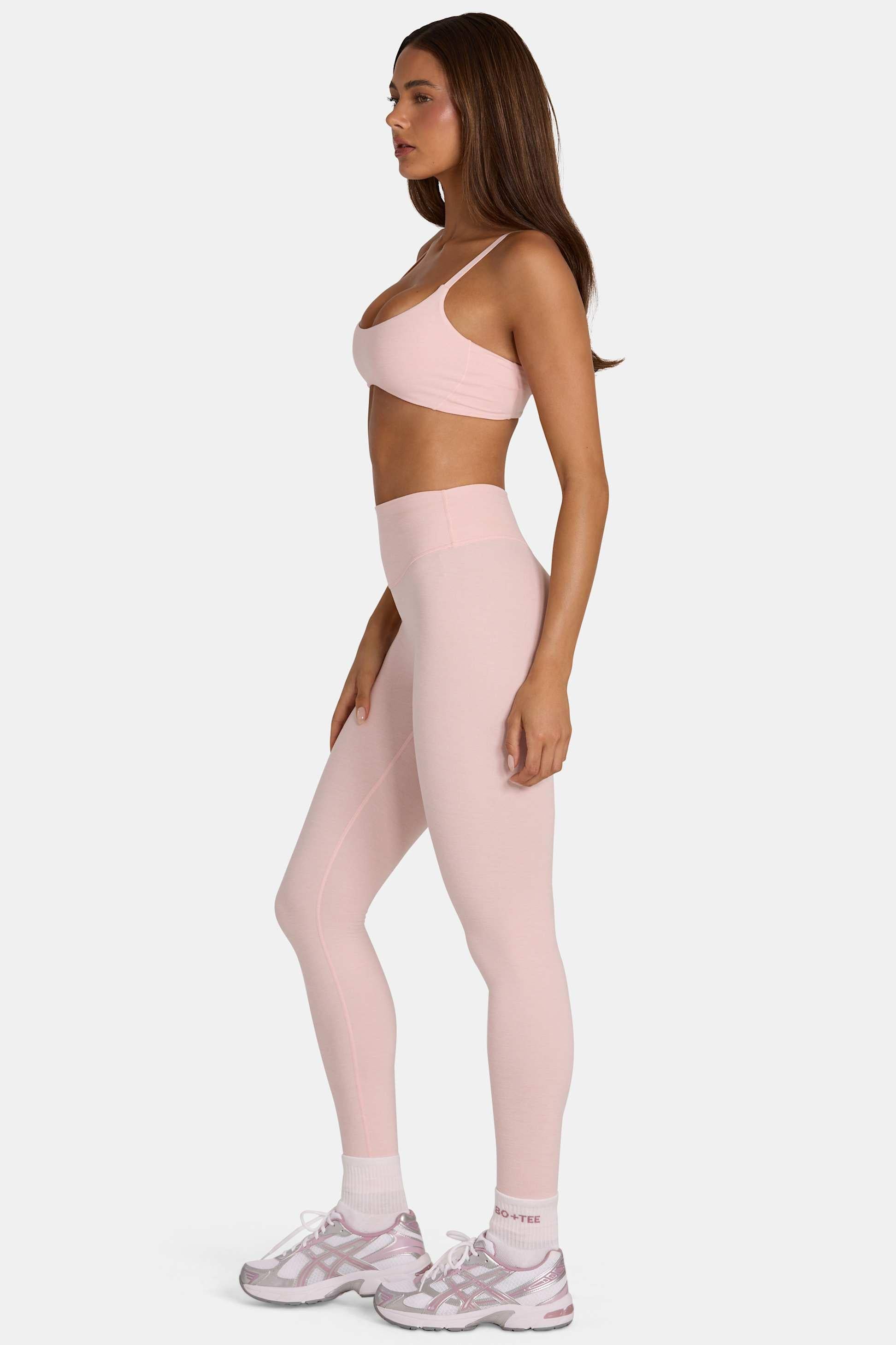Soft Active Full-length Leggings In Blush Marl