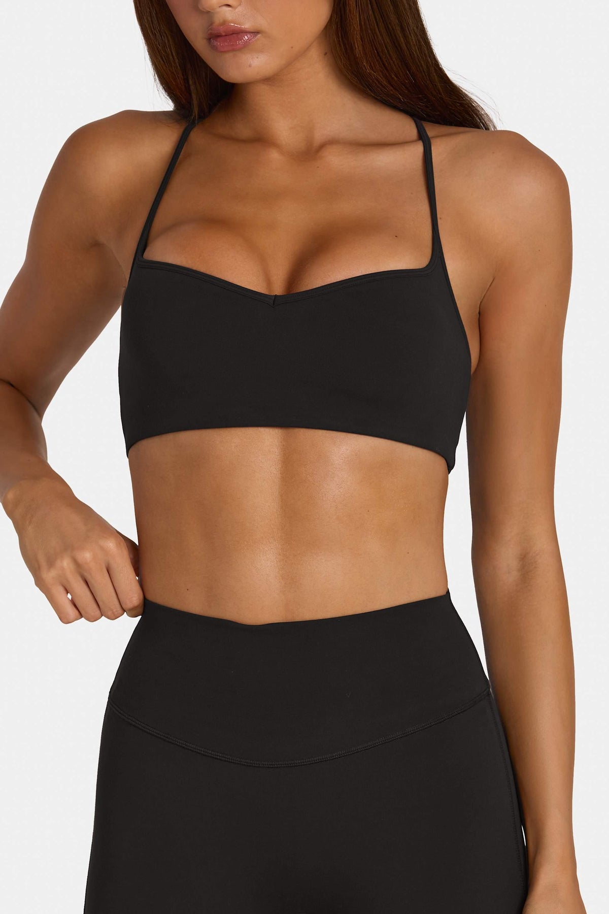 Soft Active Low-impact Sports Bra In Black