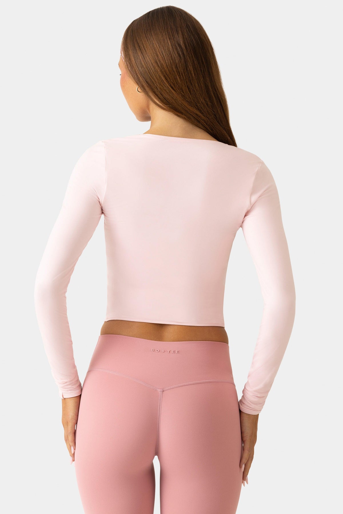 Soft Jersey Wrap Top In Ballet